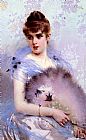 Vittorio Matteo Corcos The Feathered Fan painting